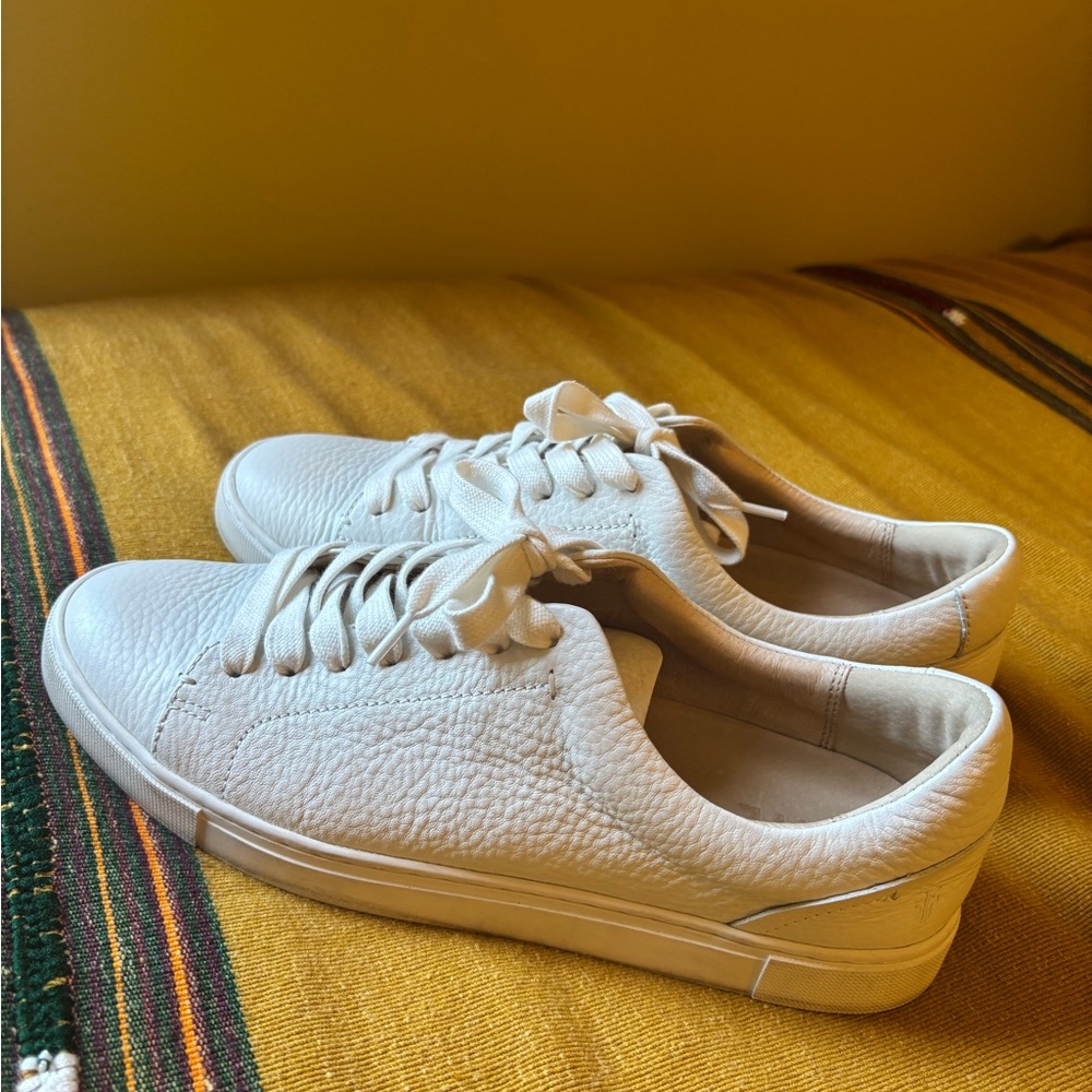 FRYE - Ivy Low Lace Leather Sneakers